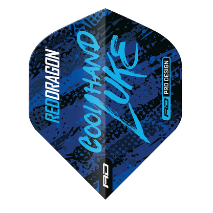 Red Dragon Luke Humphries WC Blue & White Yin Yang Standard Extra Thick Dart Flights