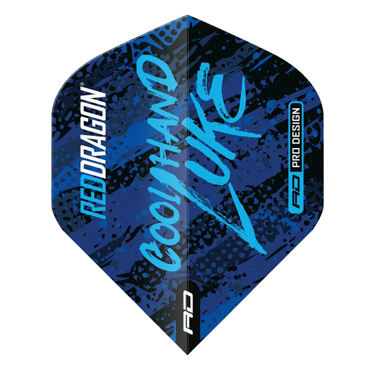 Red Dragon Luke Humphries WC Blue & White Yin Yang Standard Extra Thick Dart Flights