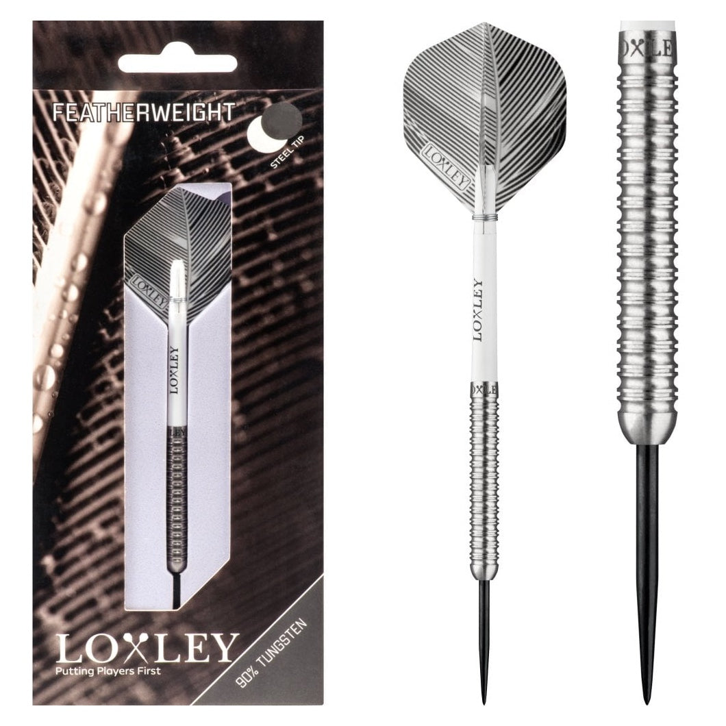 Loxley Featherweight Steel Tip Darts - Black - 18g Packaging