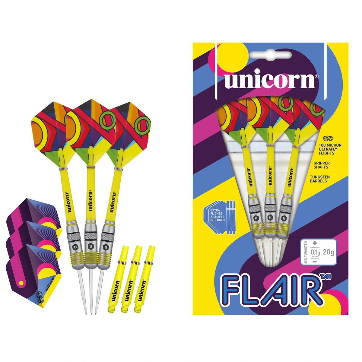 Unicorn Flair 80% Tungsten 20g Darts