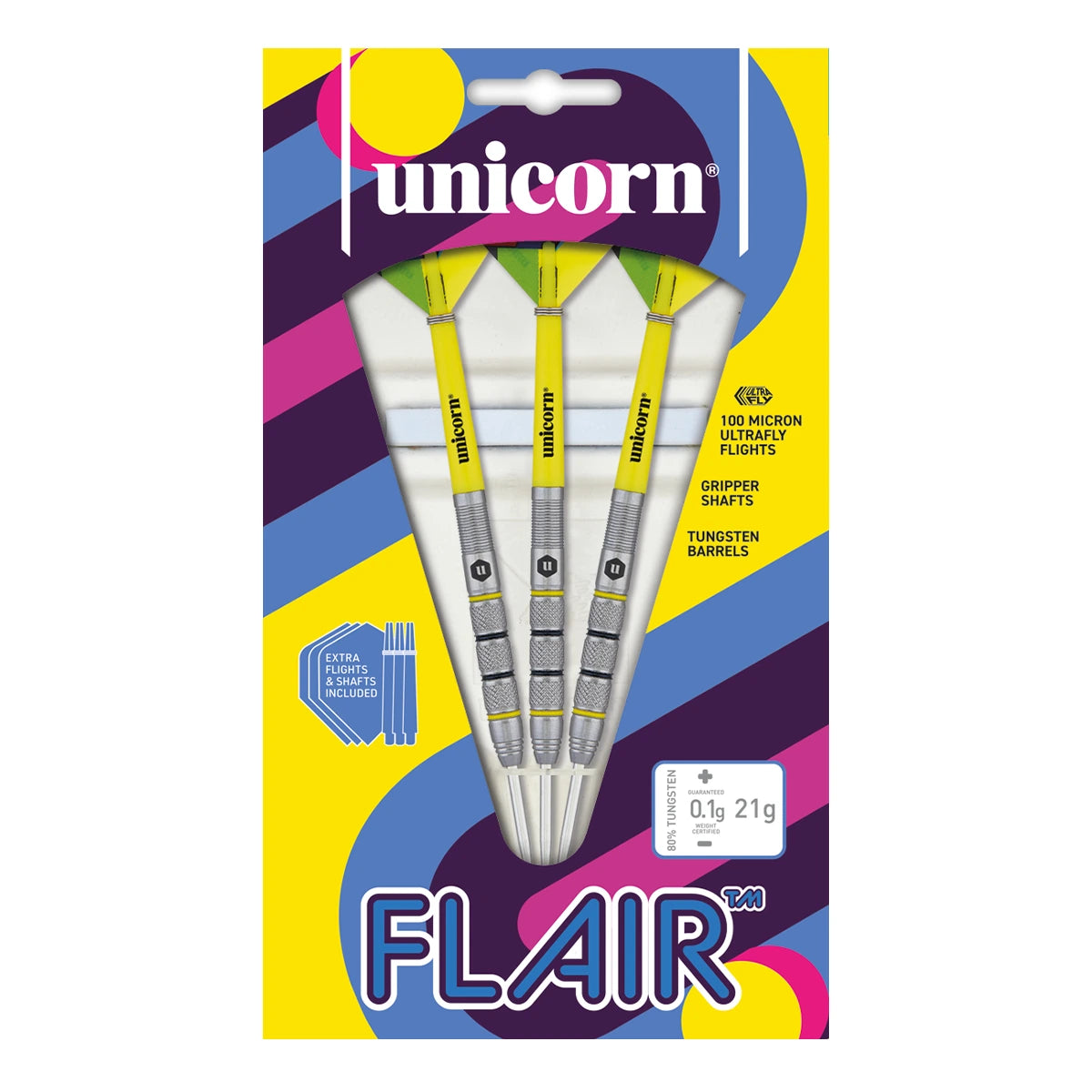 Unicorn Flair 80% Tungsten 21g Darts
