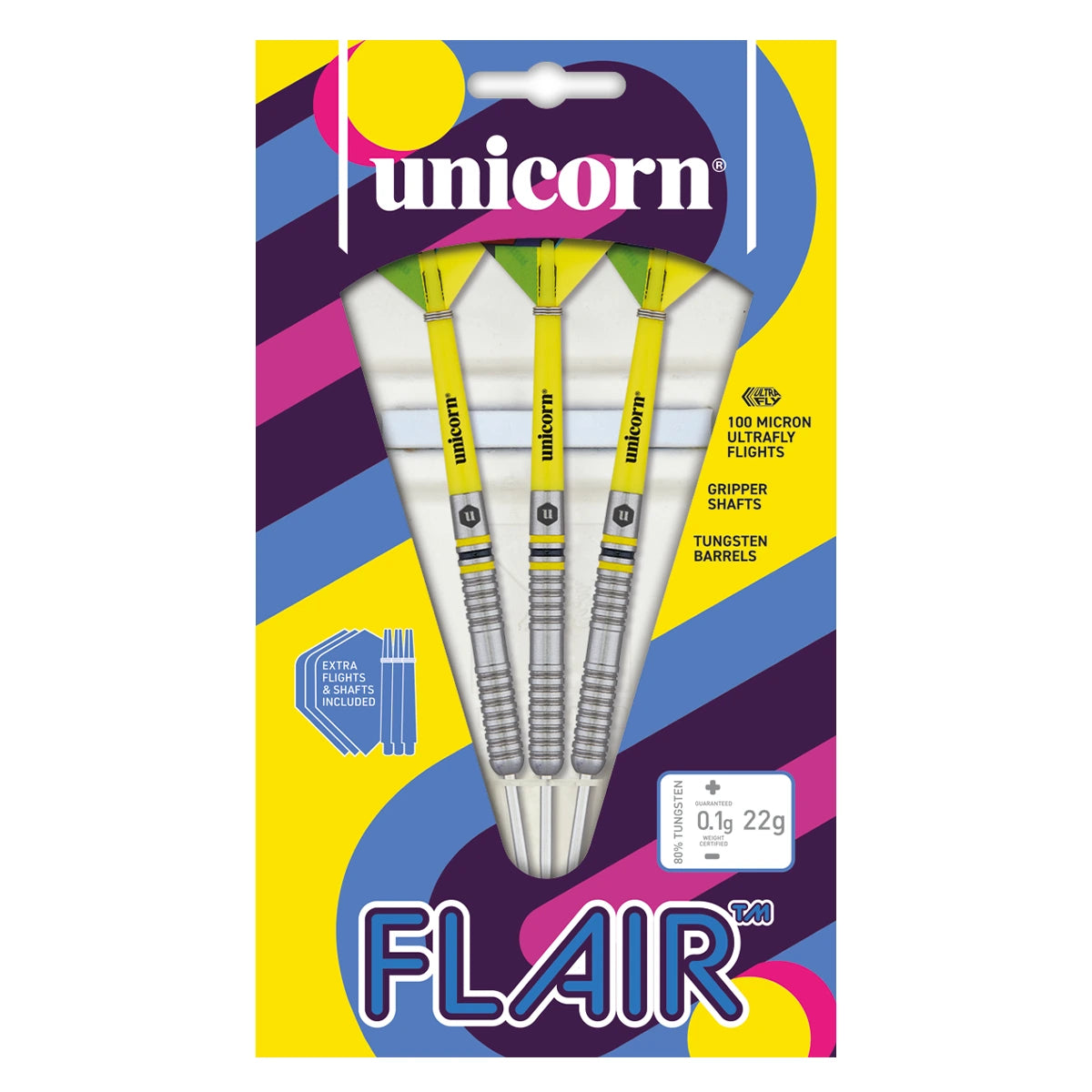 Unicorn Flair 80% Tungsten 22g Darts