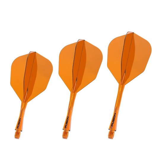 Winmau Fusion Integrated Flight & Shaft #6 Transparent Orange