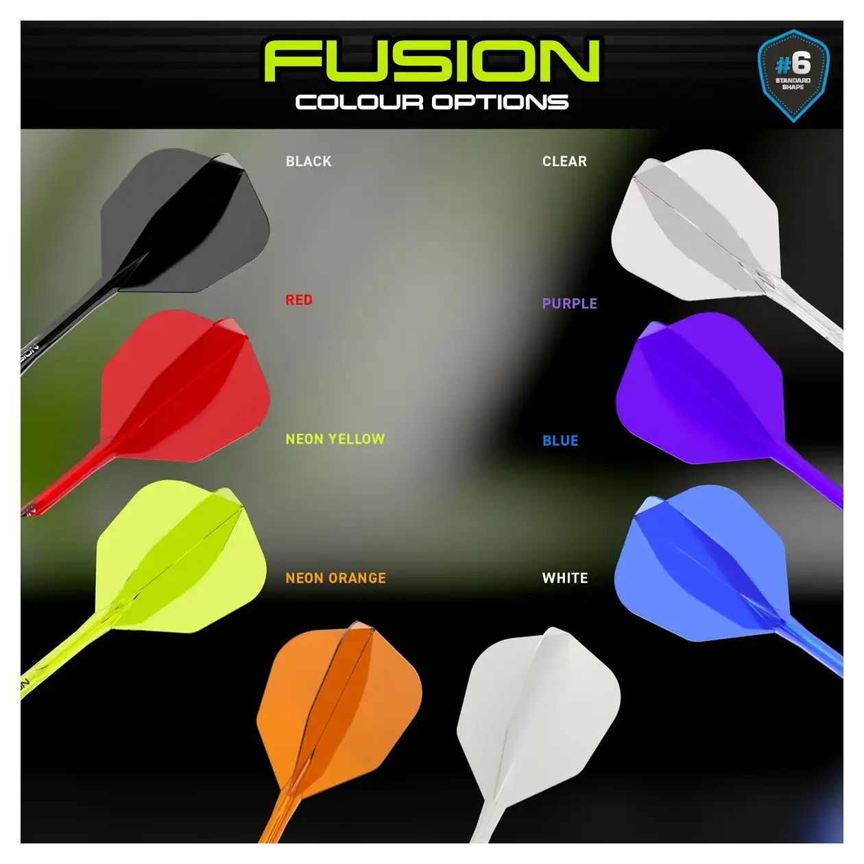 Winmau Fusion Integrated Flight & Shaft #6 All Colours