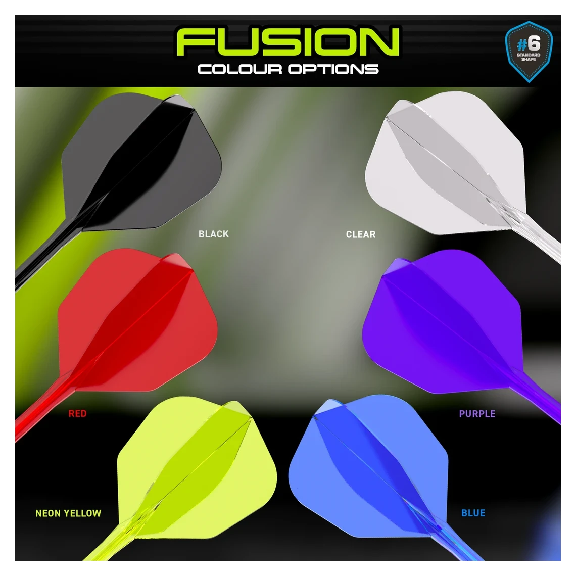 Winmau Fusion Integrated Flight & Shaft #6 - Blue