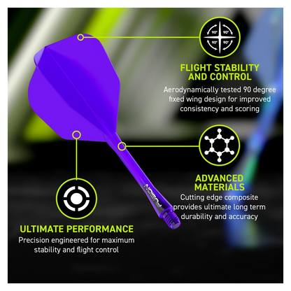 Winmau Fusion Integrated Flight & Shaft #6 - Purple