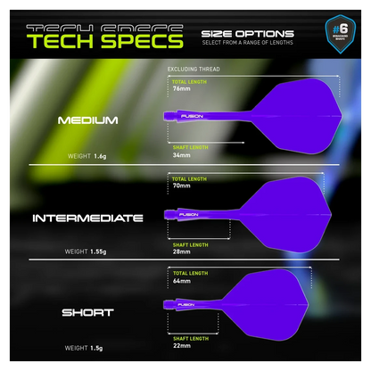 Winmau Fusion Integrated Flight & Shaft #6 - Purple
