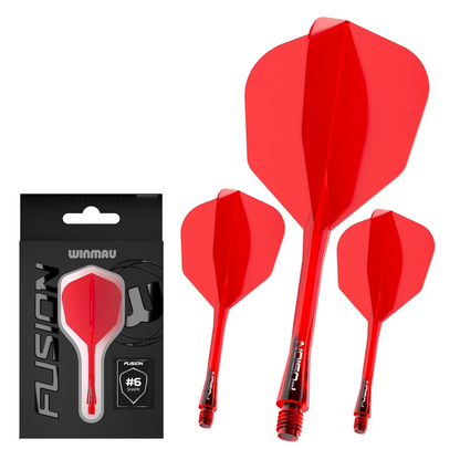 Winmau Fusion Integrated Flight & Shaft #6 - Red