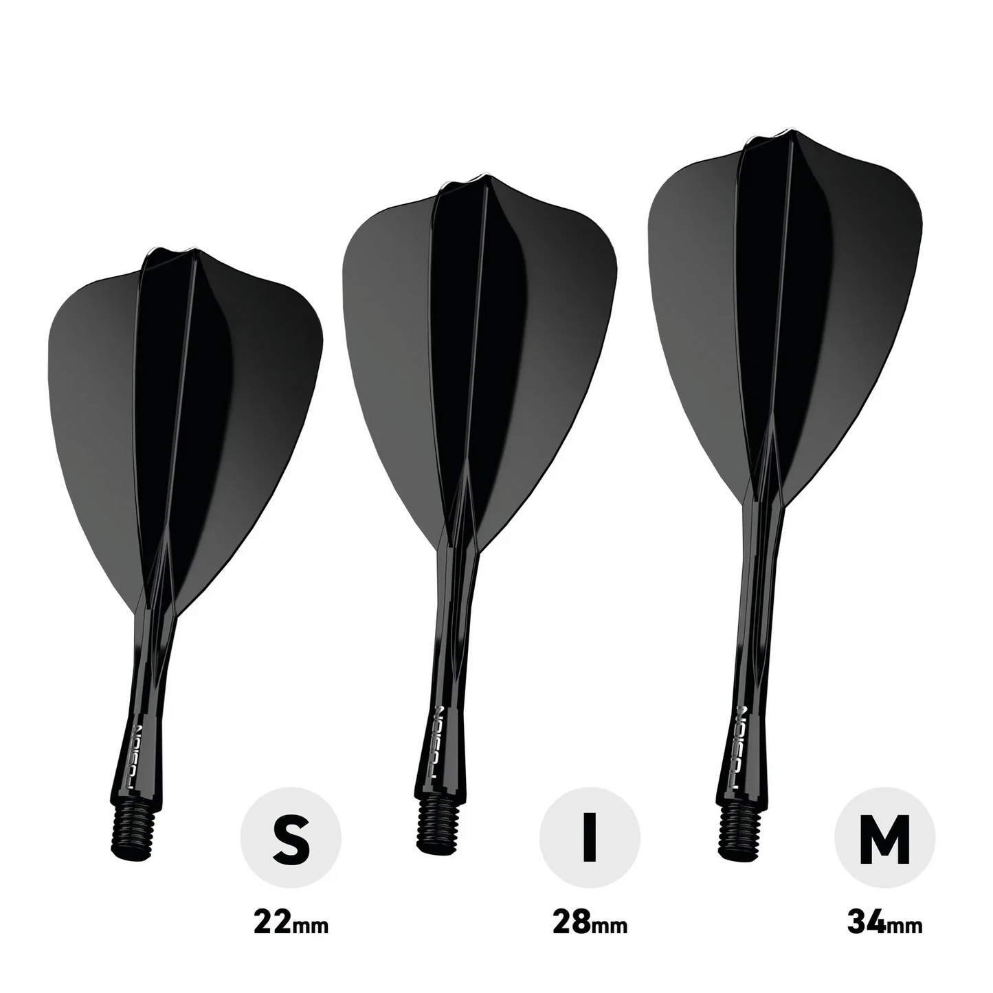 Winmau Arrow Flight & Shaft Black