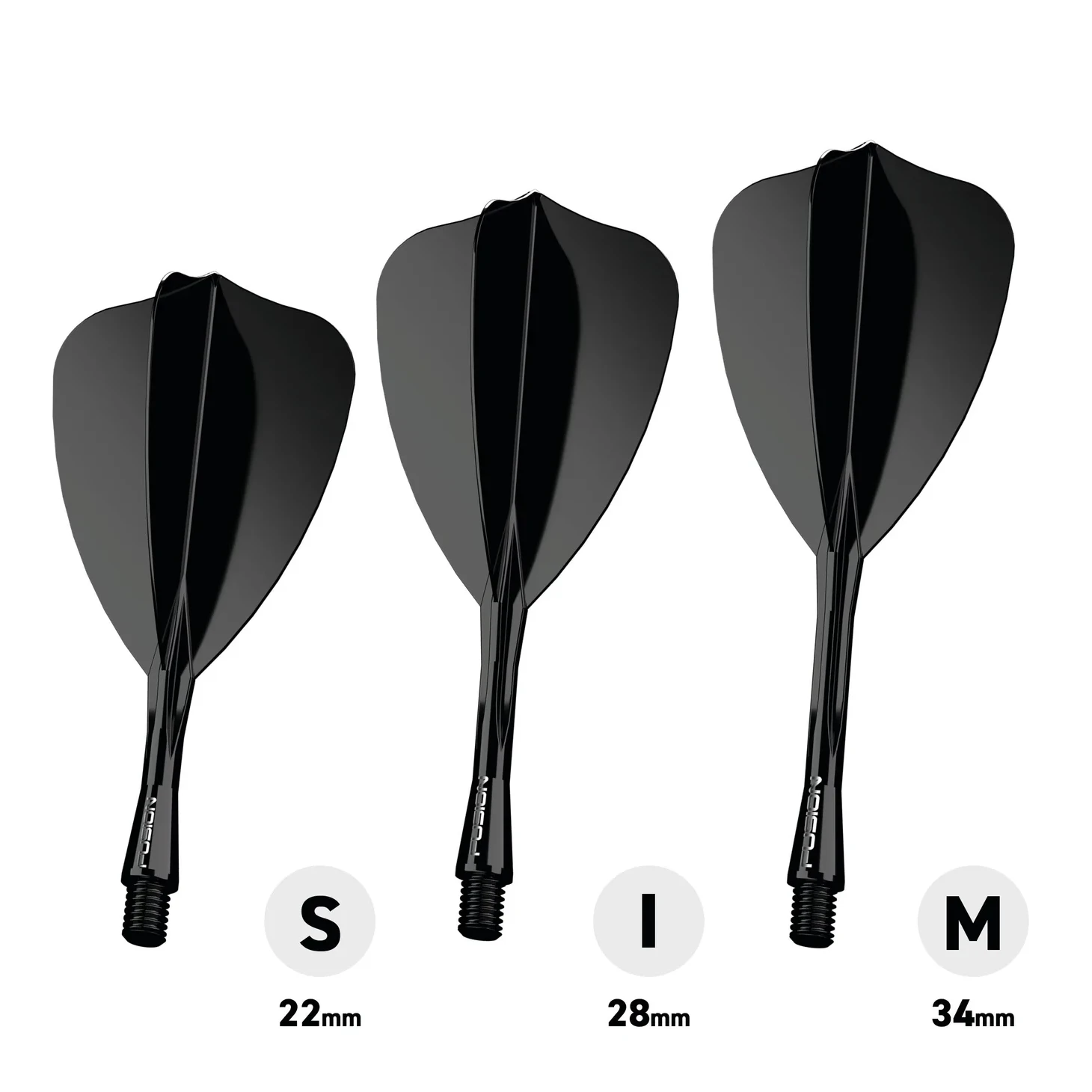 Winmau Arrow Flight & Shaft Black