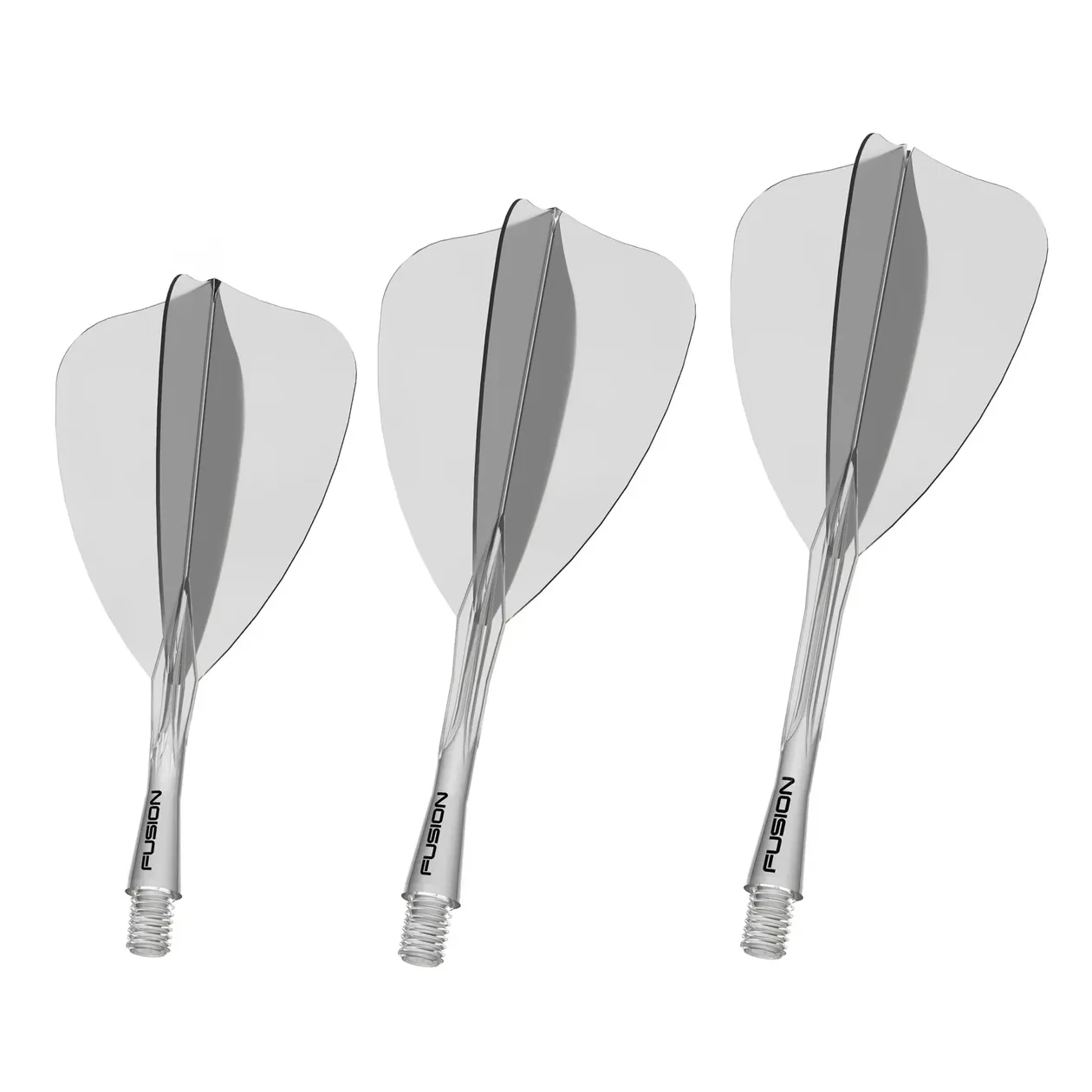 Winmau Fusion Arrow Integrated Flight & Shaft Transparent Clear