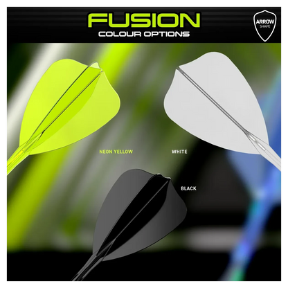 Winmau Fusion Arrow Integrated Flight & Shaft Transparent Clear