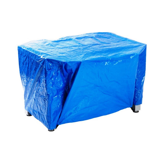 Garlando Weatherproof Football Table Cover - A football table covered with a  blue weatherproof  cover