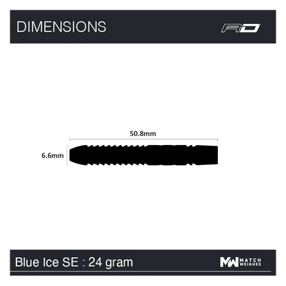 Red Dragon Gerwyn Price Blue Ice SE 90% Tungsten Steel Tip Darts