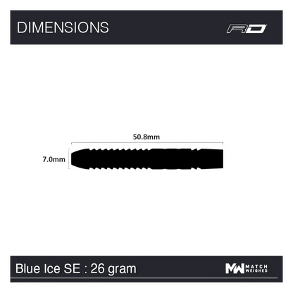 Red Dragon Gerwyn Price Blue Ice SE 90% Tungsten Steel Tip Darts