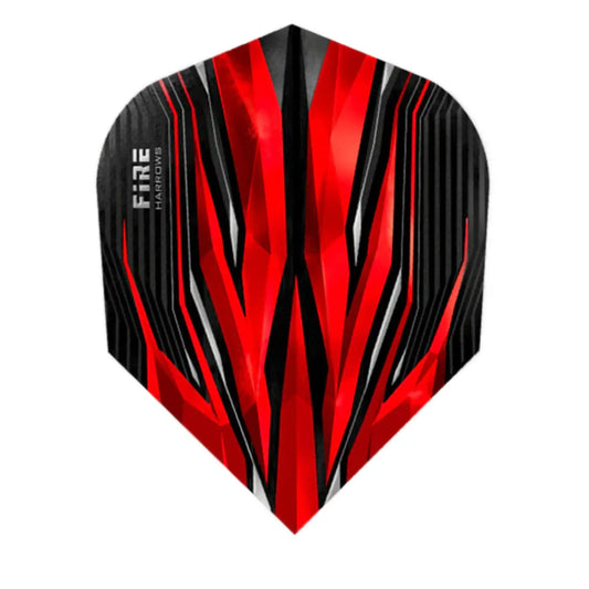 Harrows Fire Premium Dart Flights - Red