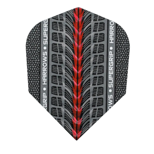 Harrows Supergrip Red Dart Flights