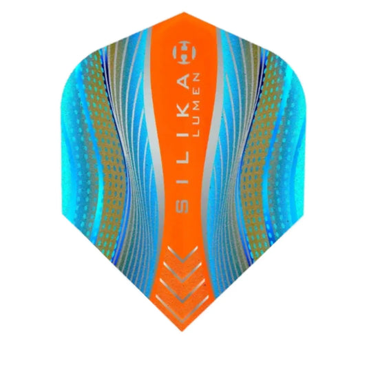 Harrows Silika Lumen Cyan Orange NO6 Dart Flights