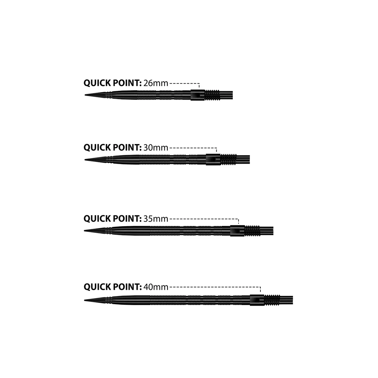 Harrows Quick Point | Micro Ridge | Black