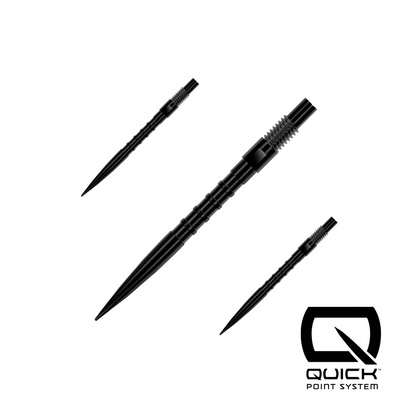 Harrows Quick Point | Heavy Metal Grip | Black