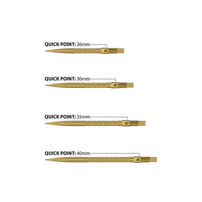 Harrows Quick Point | Heavy Metal Grip | Gold