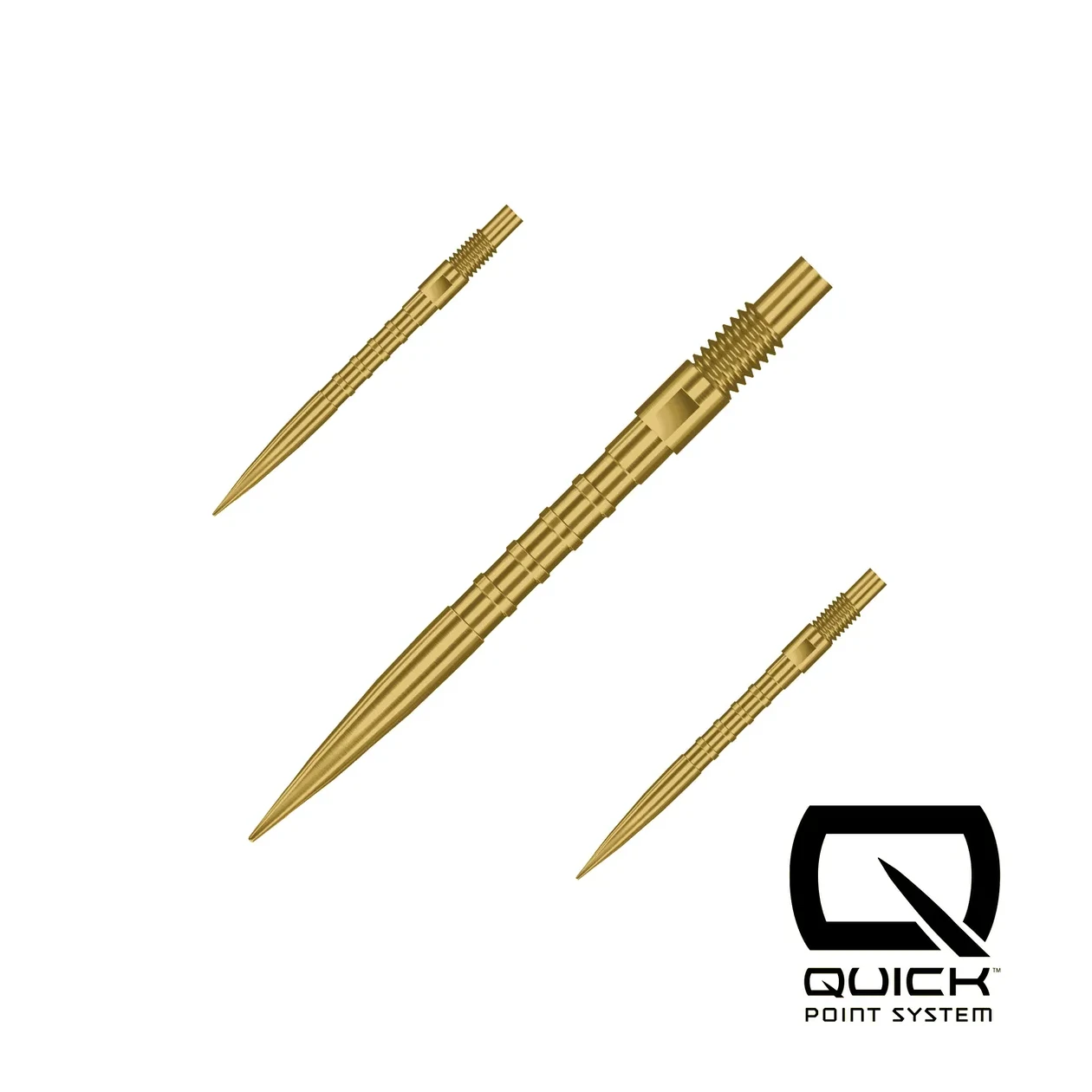 Harrows Quick Point | Heavy Metal Grip | Gold