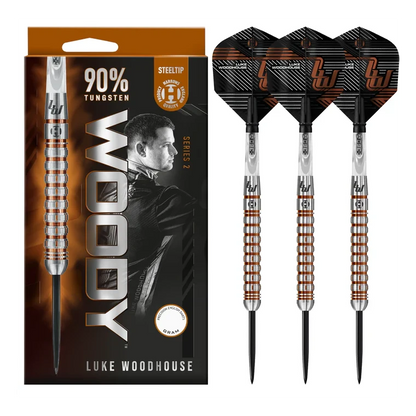 Harrows Luke Woodhouse Series 2 90% Steel Tip Darts 23g