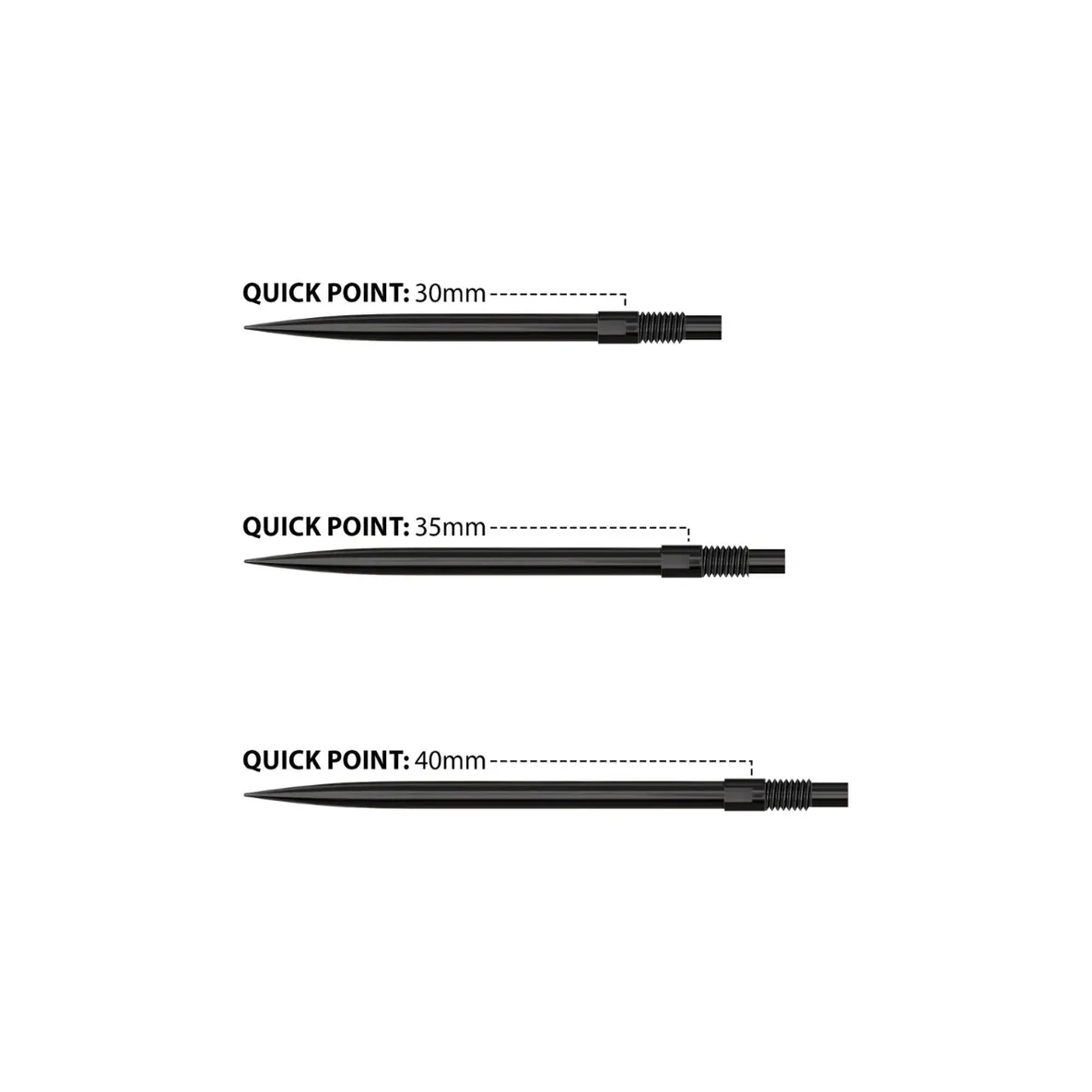 Harrows Quick Point Black - Sherwood Sport