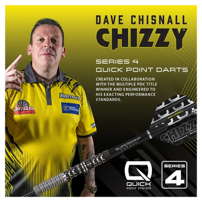 Harrows Chizzy Series 4 | Quick Point | 90% Tungsten Steel Tip Darts - Sherwood Sport
