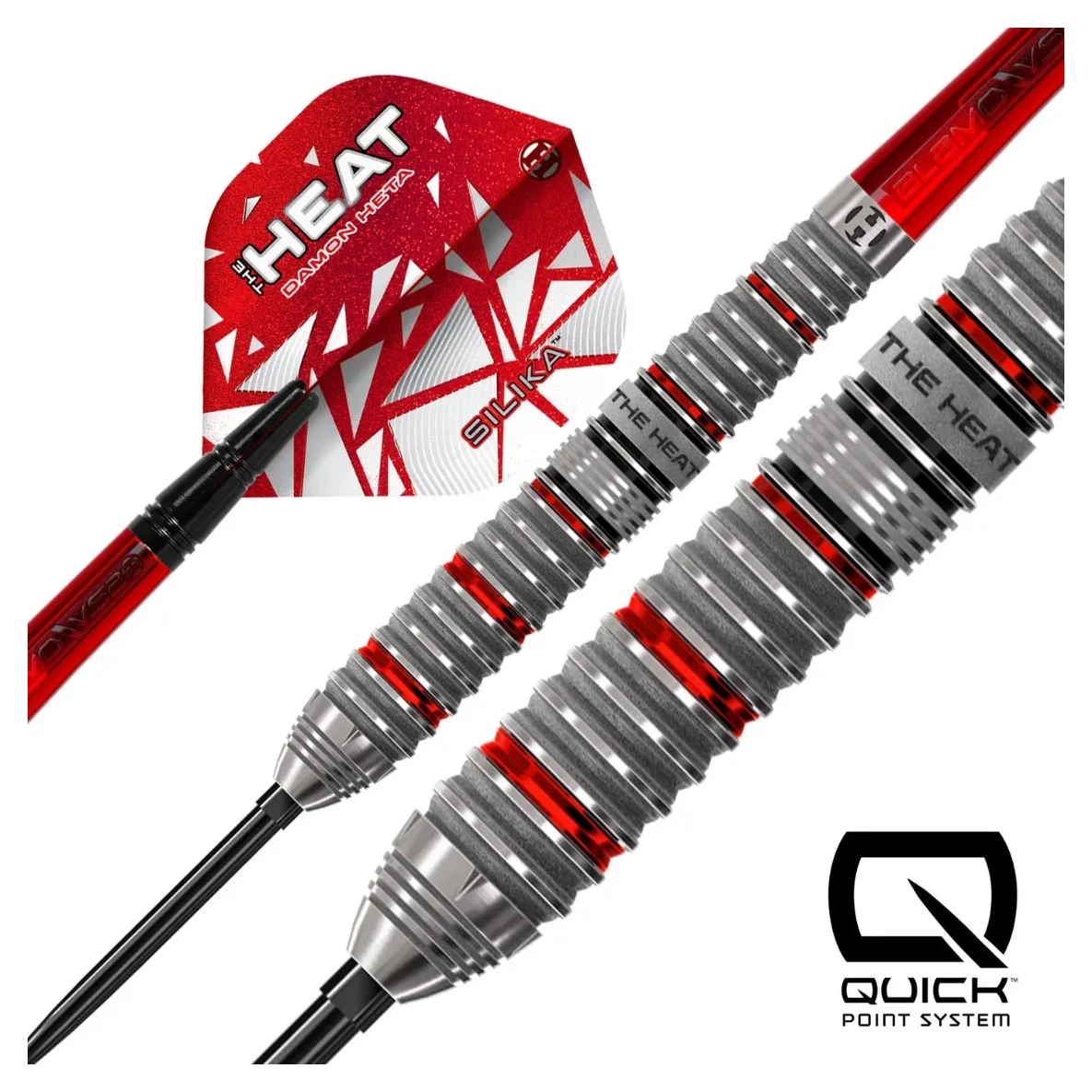 Harrows Damon Heta Series 4 Quick Point 90% Tungsten Steel Tip Darts - Sherwood Sport