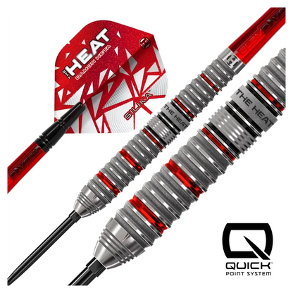 Harrows Damon Heta Series 4 Quick Point 90% Tungsten Steel Tip Darts - Sherwood Sport