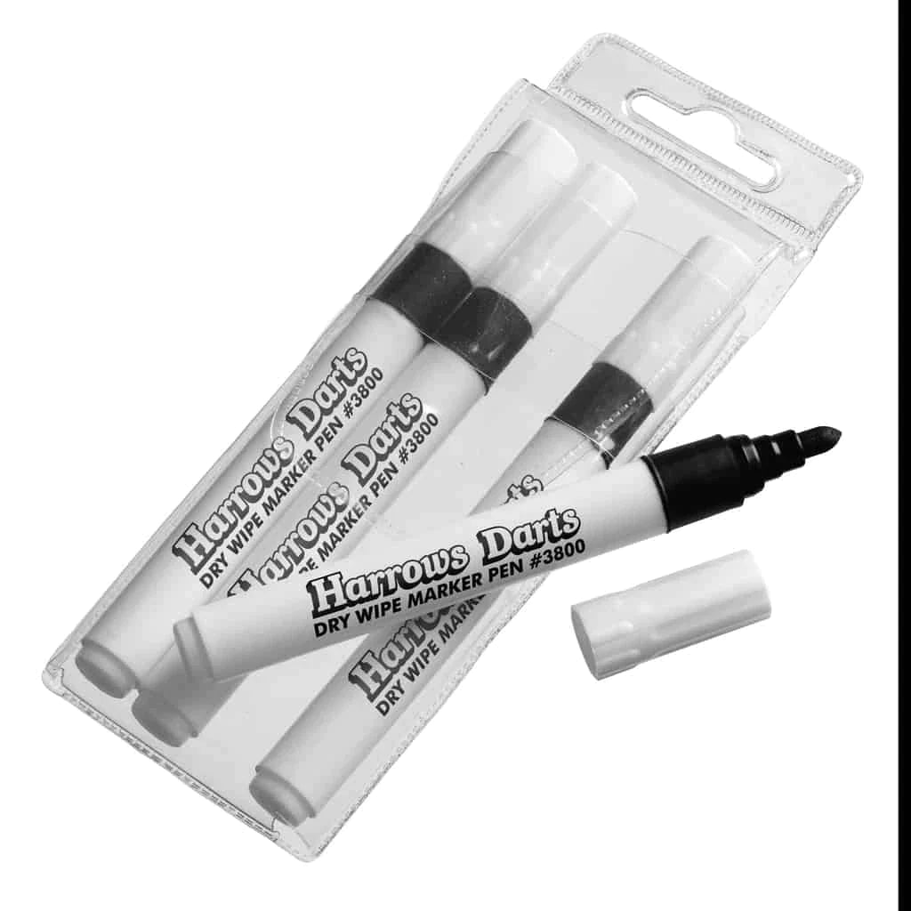 Harrows Spare Dry Wipe Pens - 4 Pack