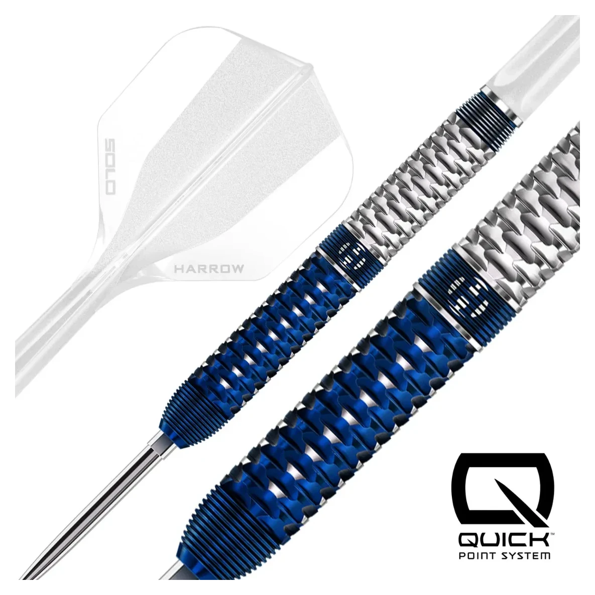 Harrows Geo 01 Parallel Quick Point 90% Tungsten Steel Tip Darts - Sherwood Sport