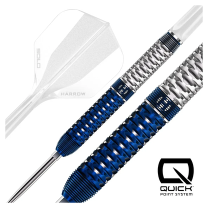 Harrows Geo 01 Parallel Quick Point 90% Tungsten Steel Tip Darts - Sherwood Sport