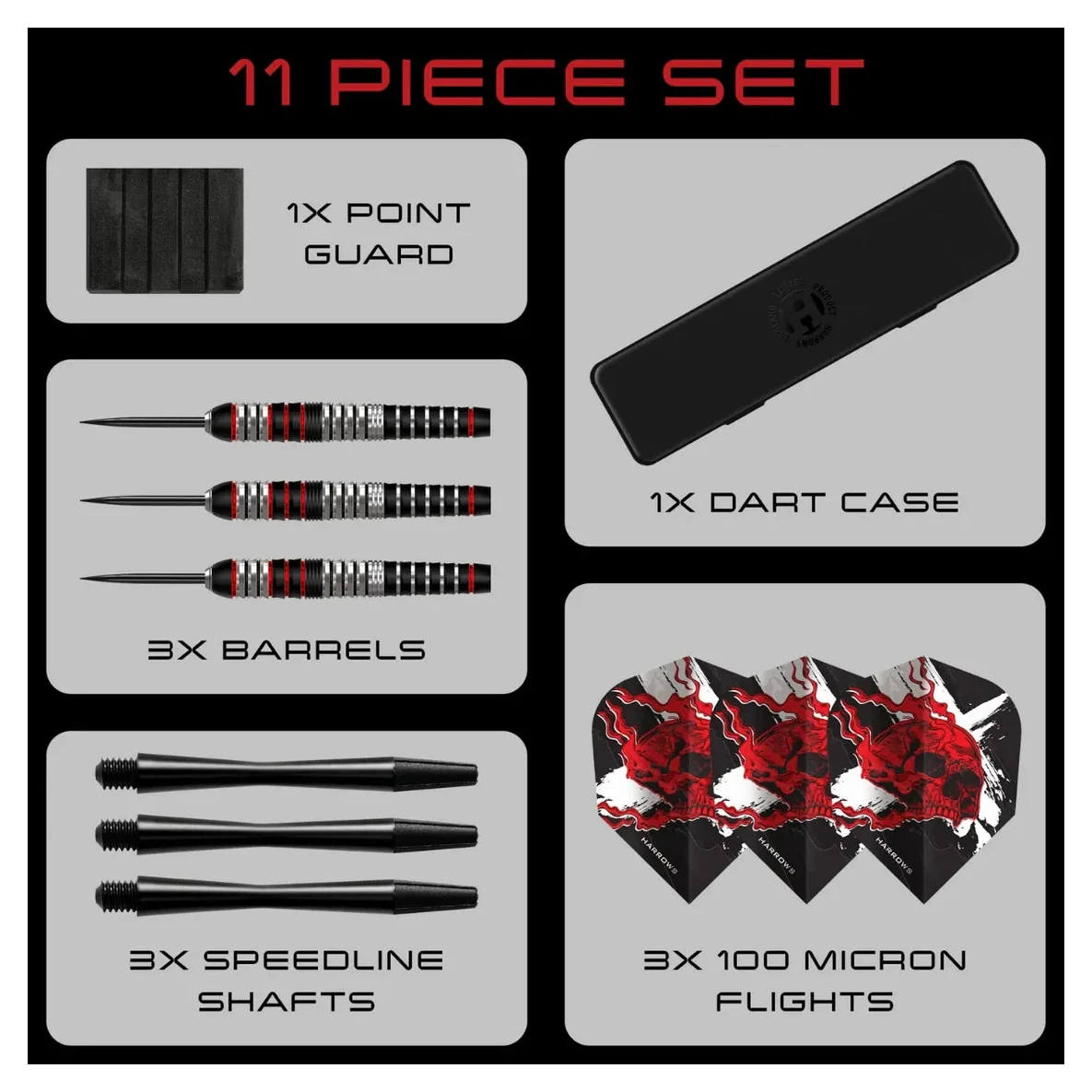 Harrows Ryan Searle Heavy Metal Stainless Steel Tip Darts