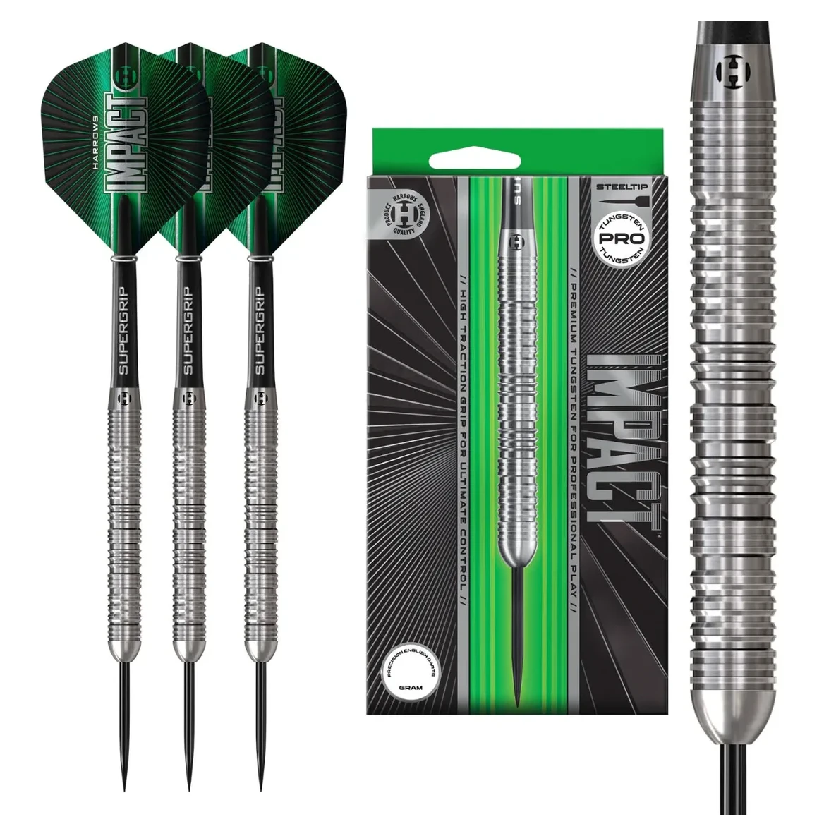 Harrows Impact Premium Tungsten Steel Tip Darts - Sherwood Sport