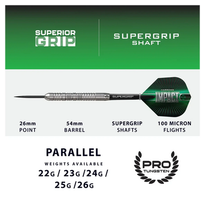 Harrows Impact Premium Tungsten Steel Tip Darts - Sherwood Sport