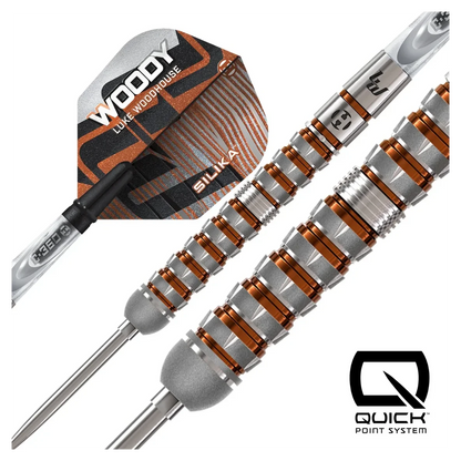 Harrows Luke Woodhouse Series 3 Quick Point 90% Tungsten Steel Tip Darts - Sherwood Sport