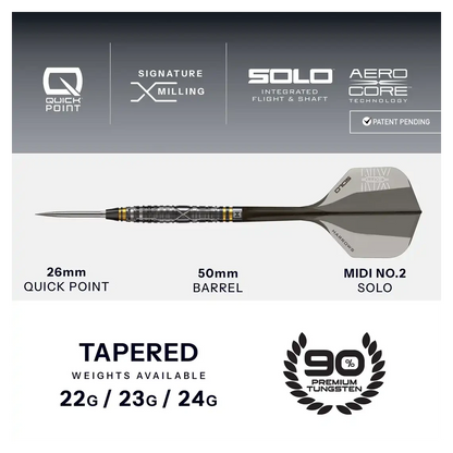 Harrows NX Luxe Tapered 90% Tungsten Steel Tip Darts