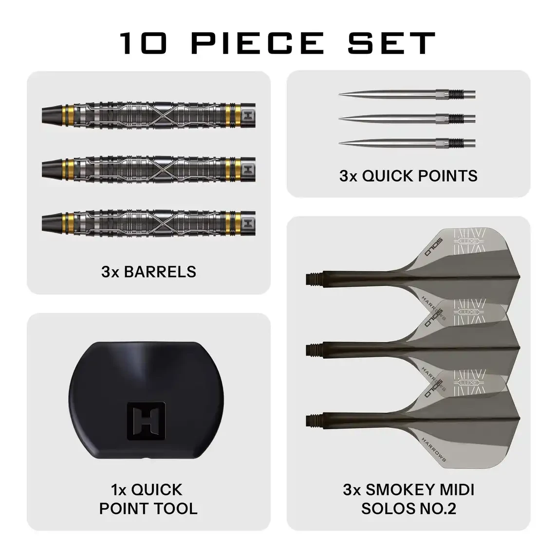 Harrows NX Luxe Tapered 90% Tungsten Steel Tip Darts