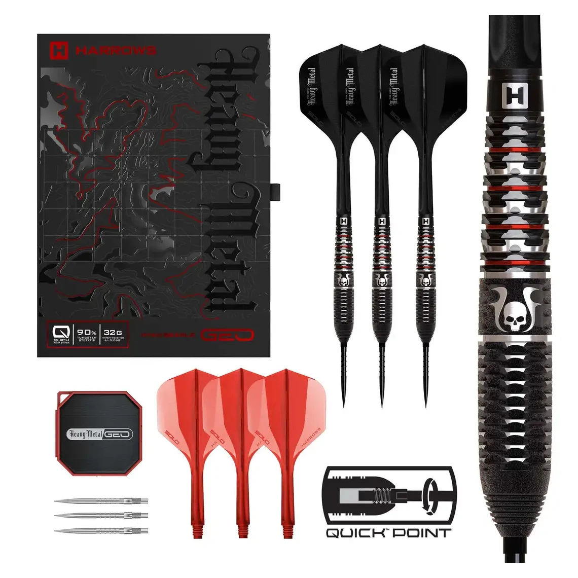 Harrows Ryan Searle Geo 90% Tungsten Steel Tip Darts