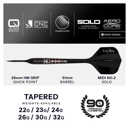 Harrows Ryan Searle Geo 90% Tungsten Steel Tip Darts