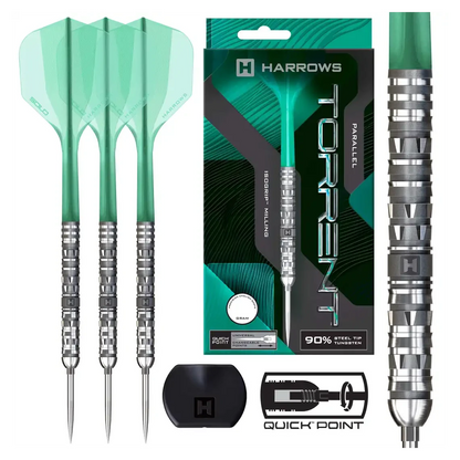 Harrows Torrent Parallel 90% Tungsten Steel Tip Darts