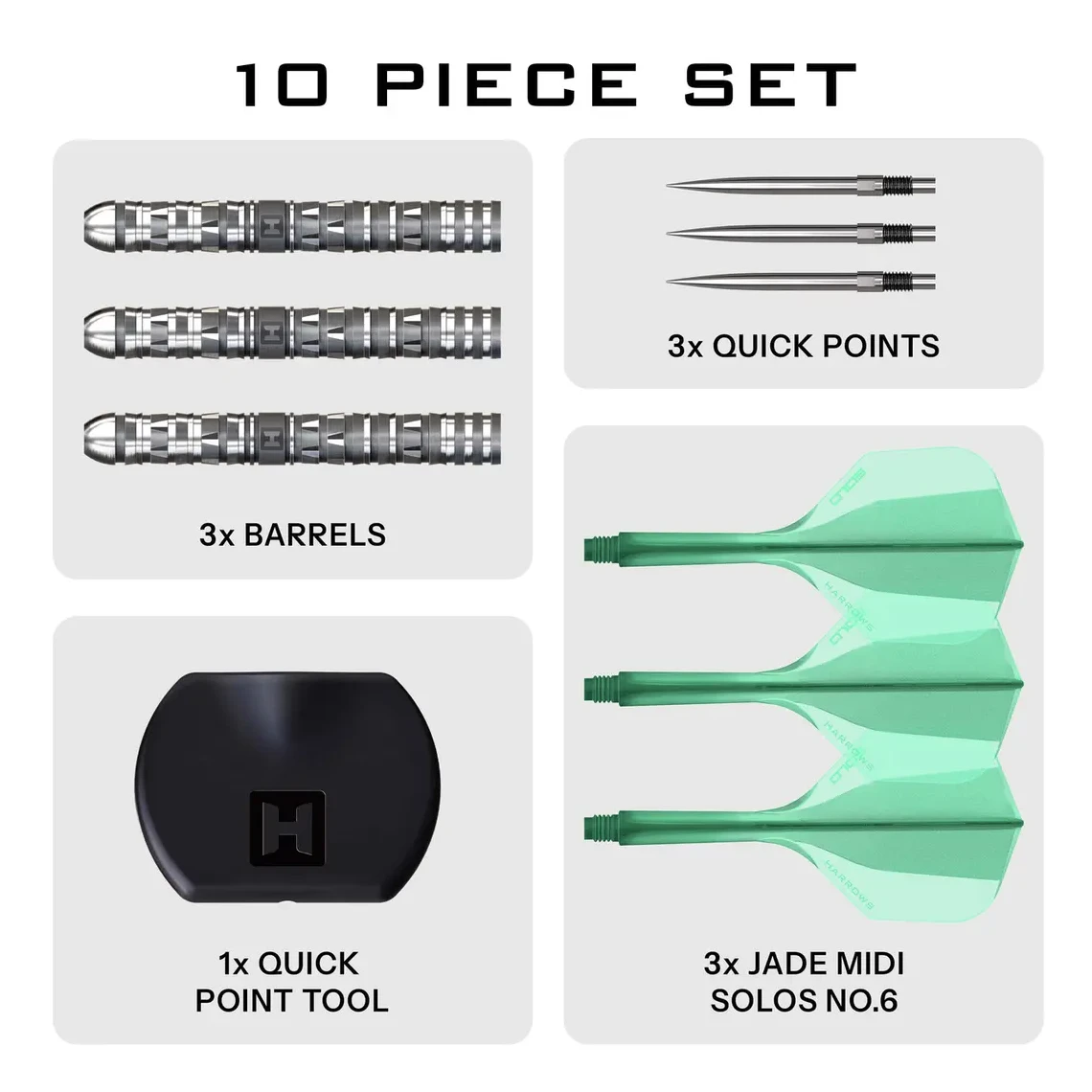 Harrows Torrent Parallel 90% Tungsten Steel Tip Darts