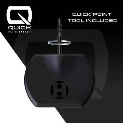 Harrows Supergrip QP Tapered 90% Black Edition Steel Tip Darts