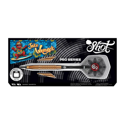 Shot Pro Series Jake Womack Steel Tip Dart Set 90% Tungsten Barrels 