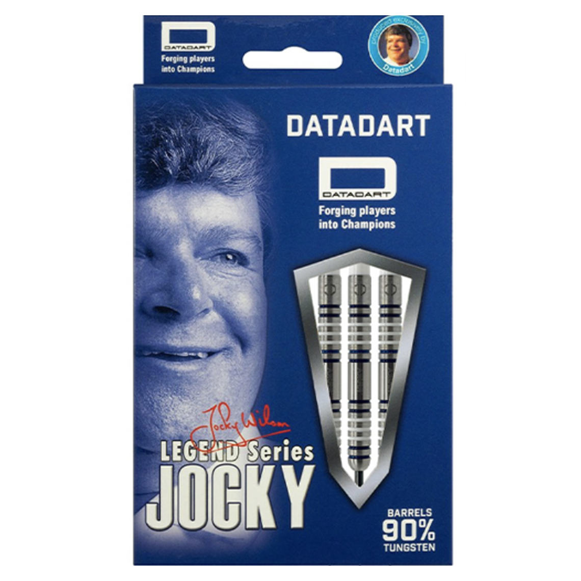 Datadart Jocky Wilson Ghost Grip 90% Tungsten Darts 26g