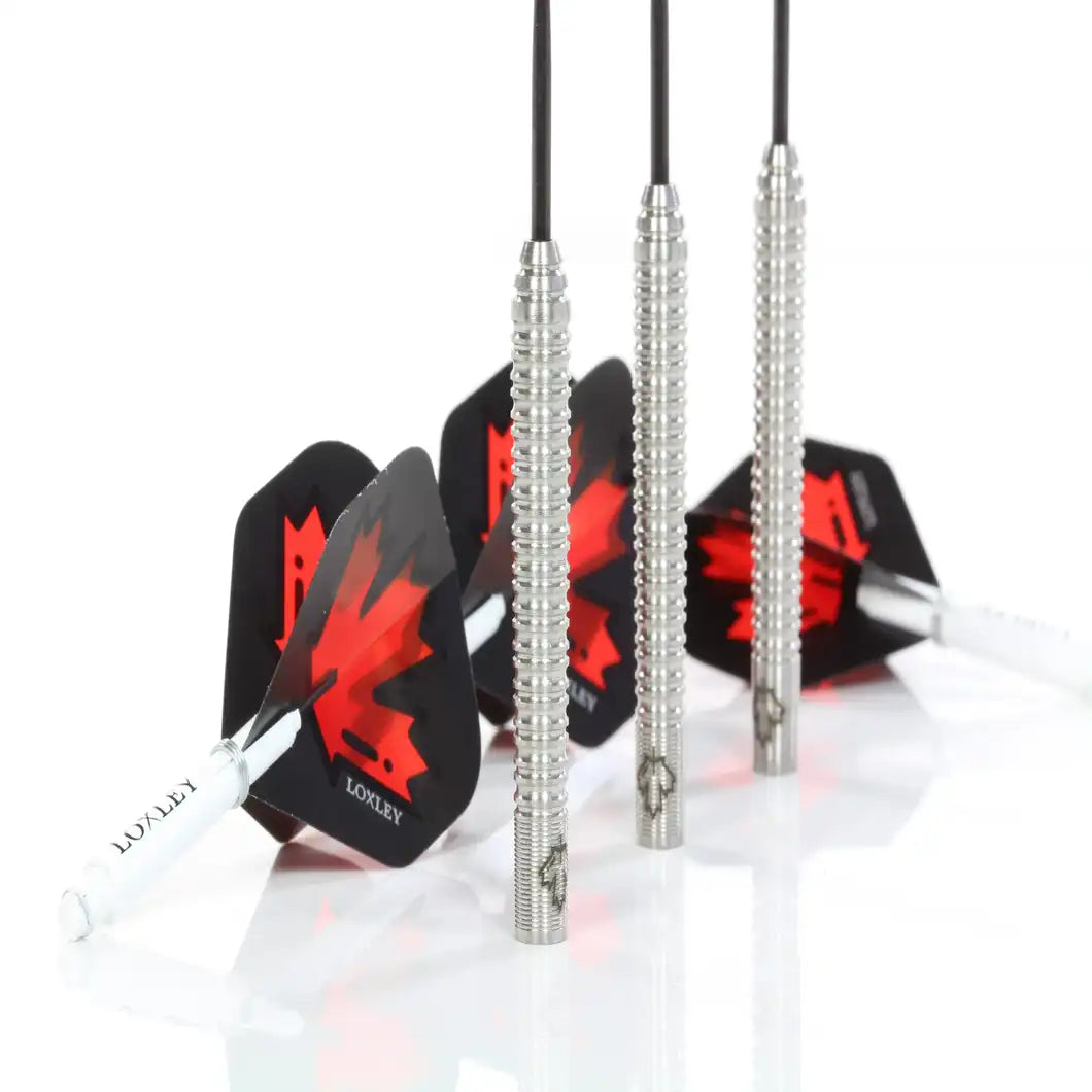 Loxley John Part World Champion Edition 90% Tungsten Steel Tip Darts Barrel close up