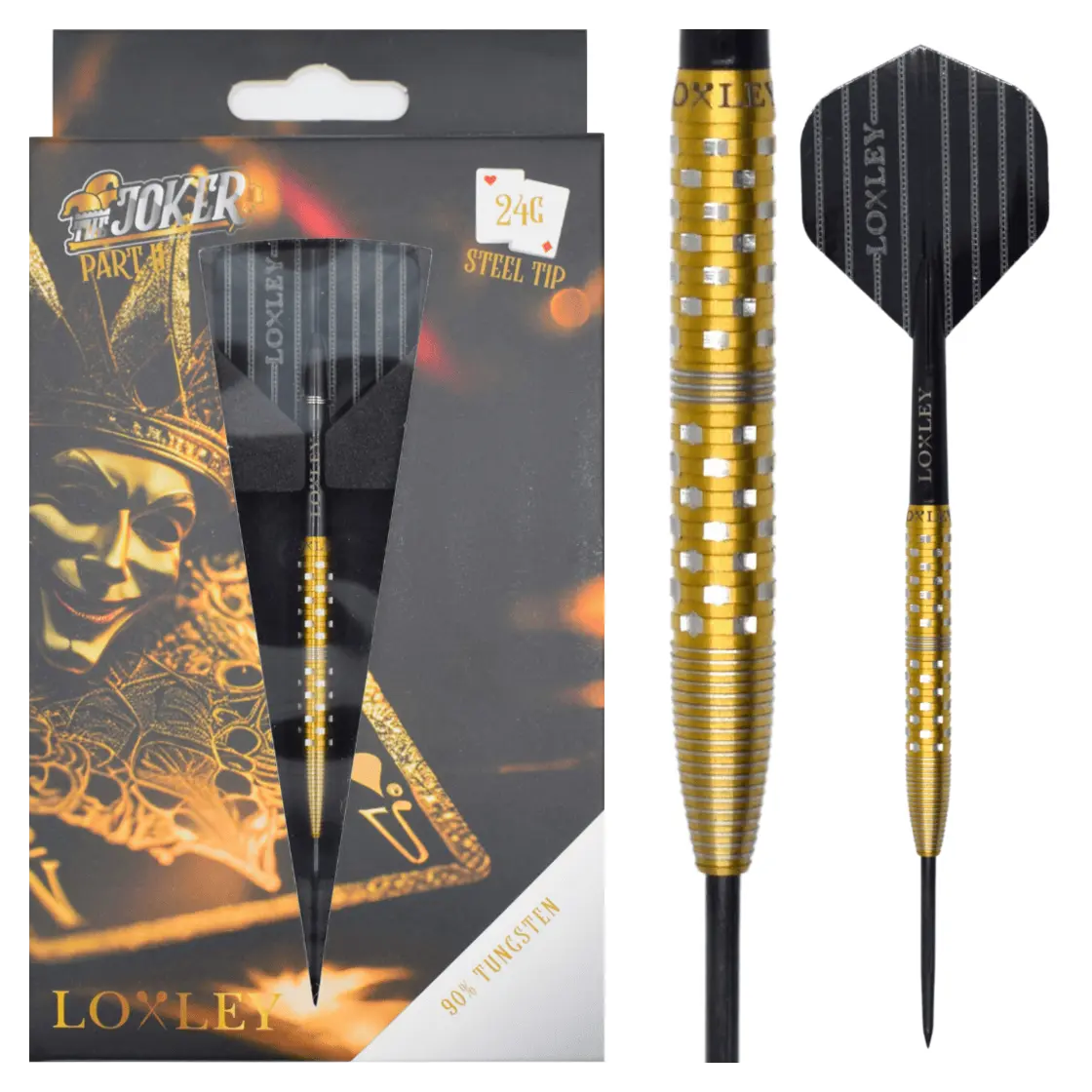 Loxley Joker Part II 90% Tungsten Steel Tip Darts 
