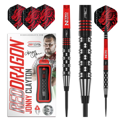 Red Dragon Jonny Clayton Premier League SE 90% Tungsten Steel Tip Darts